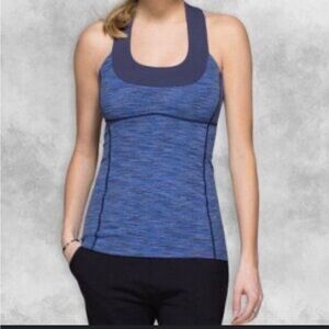 lululemon athletica Blue Space-Dye Racerback Tank